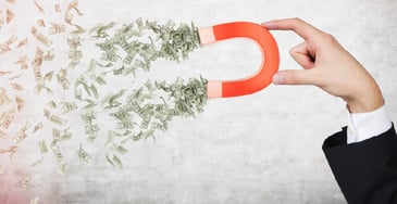 magnet attracting money getting invoices paid quickly