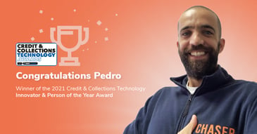 Pedro Sampaio from Chaser wins 2021 Credit and Collections Technology Award