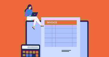 woman preparing invoice and accounts receivable for recession