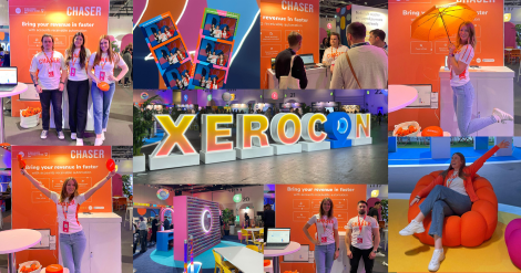 photos showcasing the highlights of Chaser at Xerocon London 2024