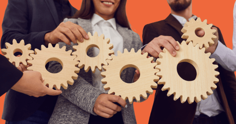 team holding management system wooden sign 