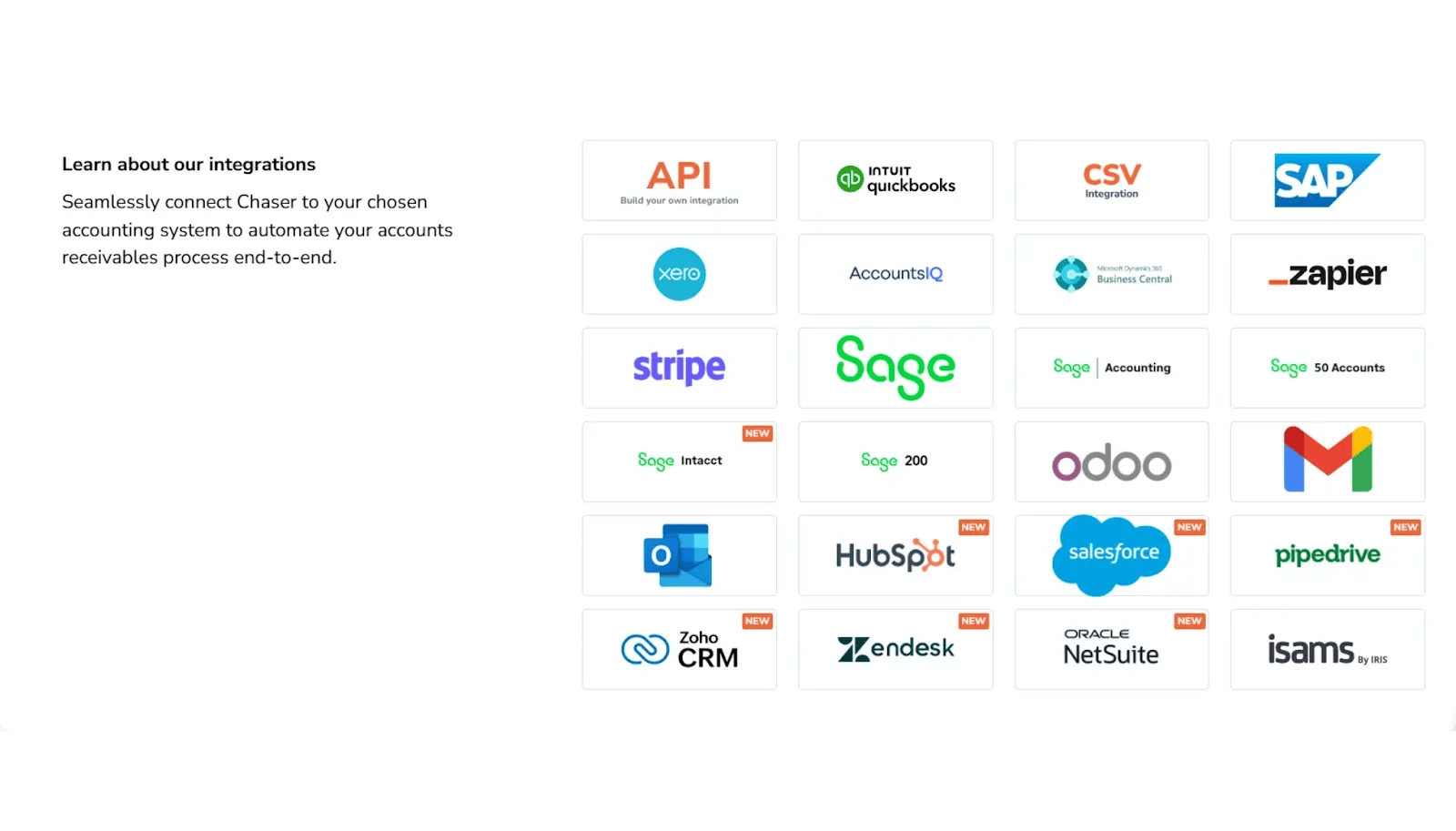 Integration into chaser