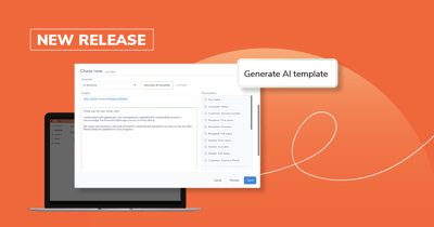 AI writes debtor email replies for you in Chaser: AI email generator