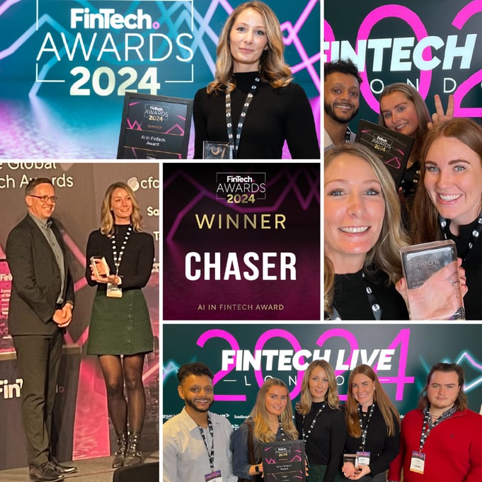 Chaser was recognized with the AI in Fintech award for its help supporting businesses with one of their most pressing issues (late payments), by using AI and automation.