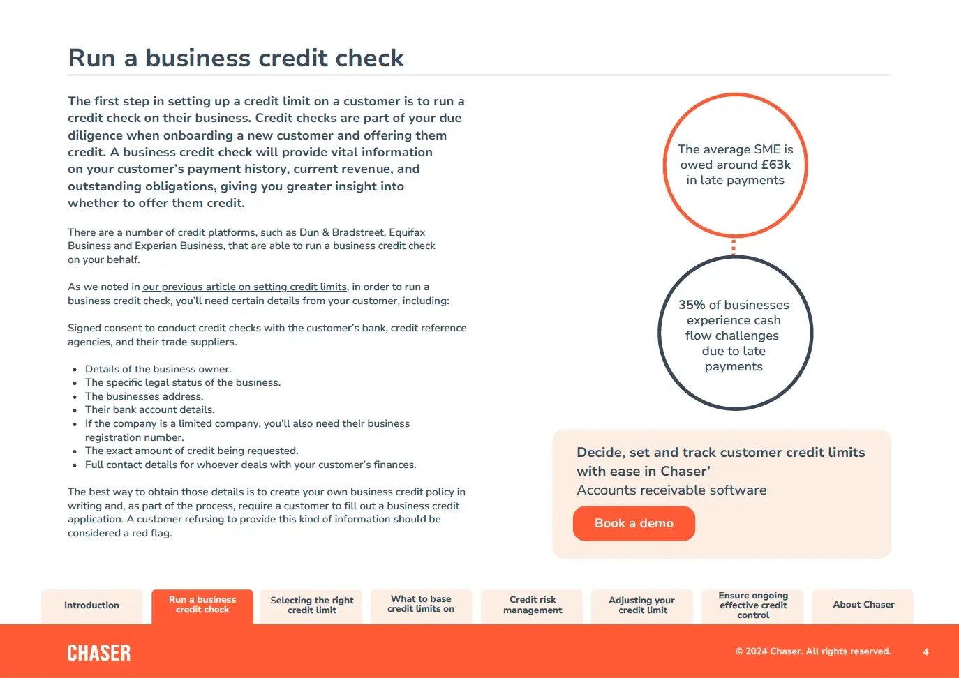 Run a business credit check