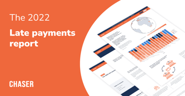 late payment report preview image on white background with orange text 2022