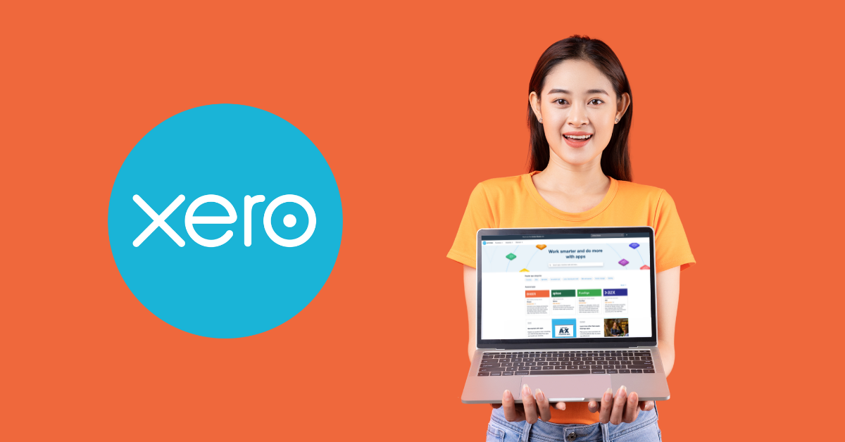 xero app woman laptop