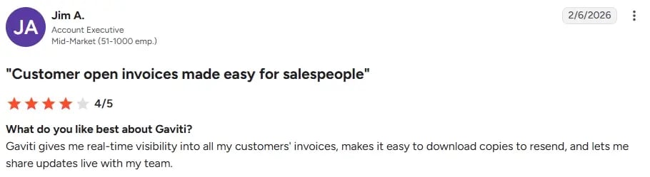 customer open invoices made easy for salespeople