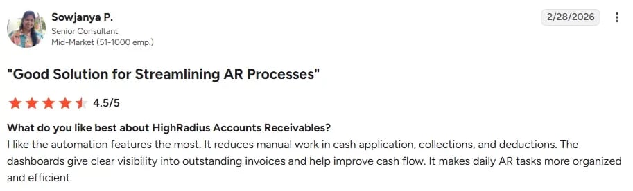 good solution for streamlining ar processes