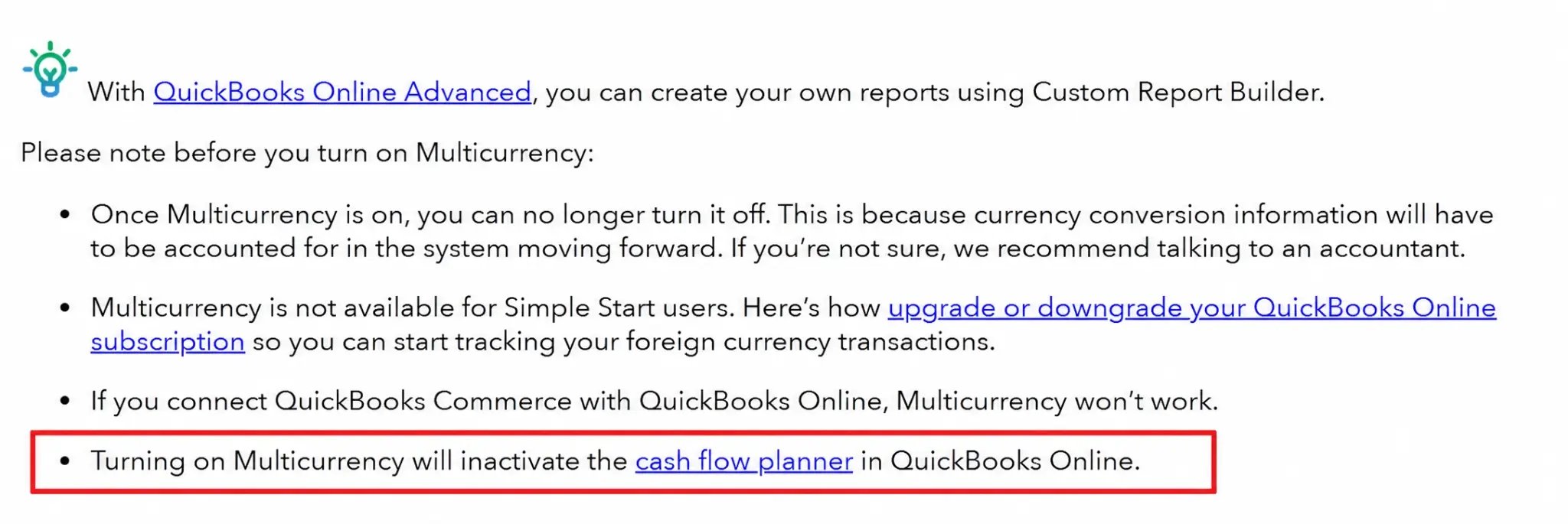 quickbooks online advanced