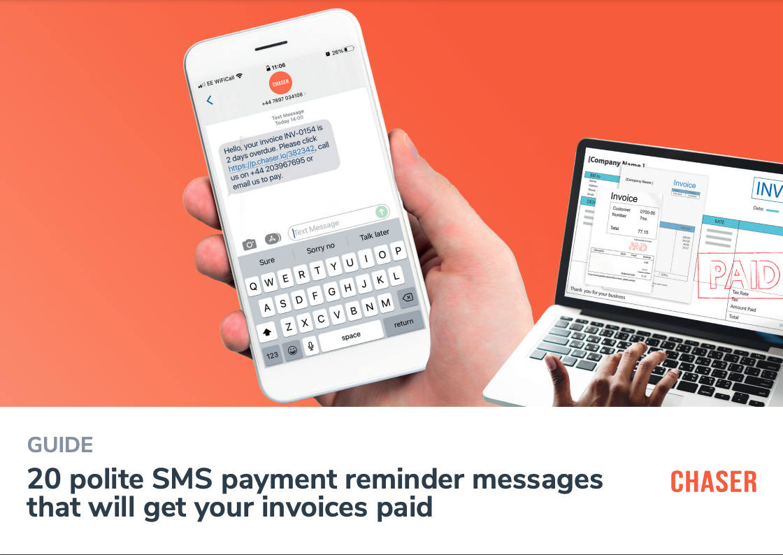 20 polite SMS payment reminder messages to get your invoices paid