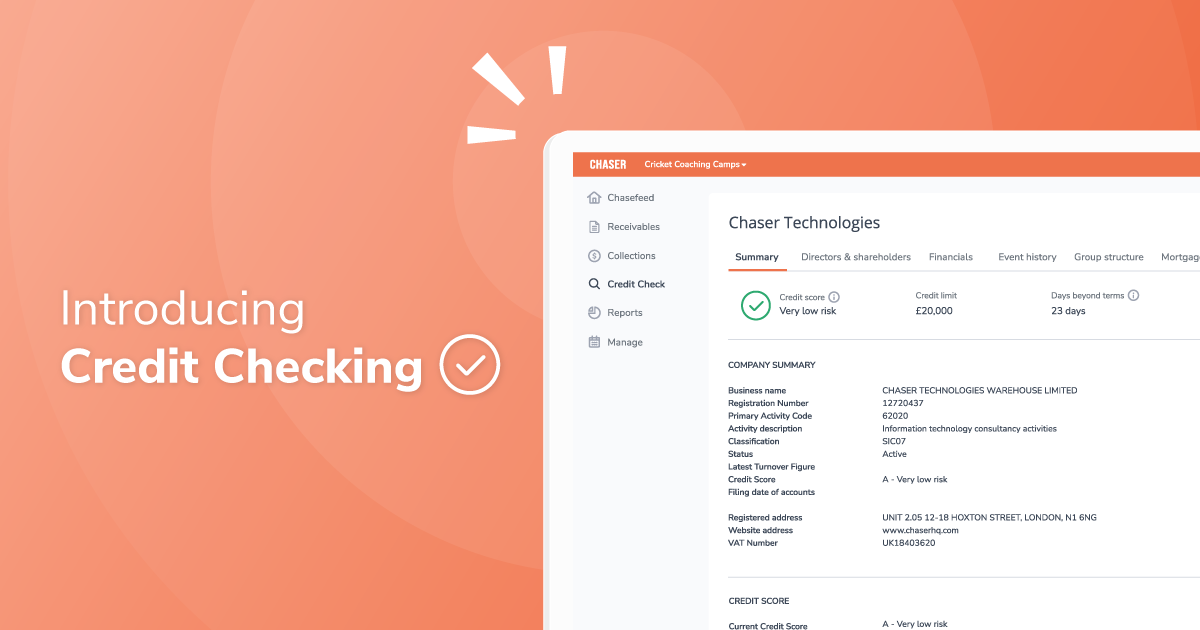 Chaser releases in-app credit checking for UK organisations