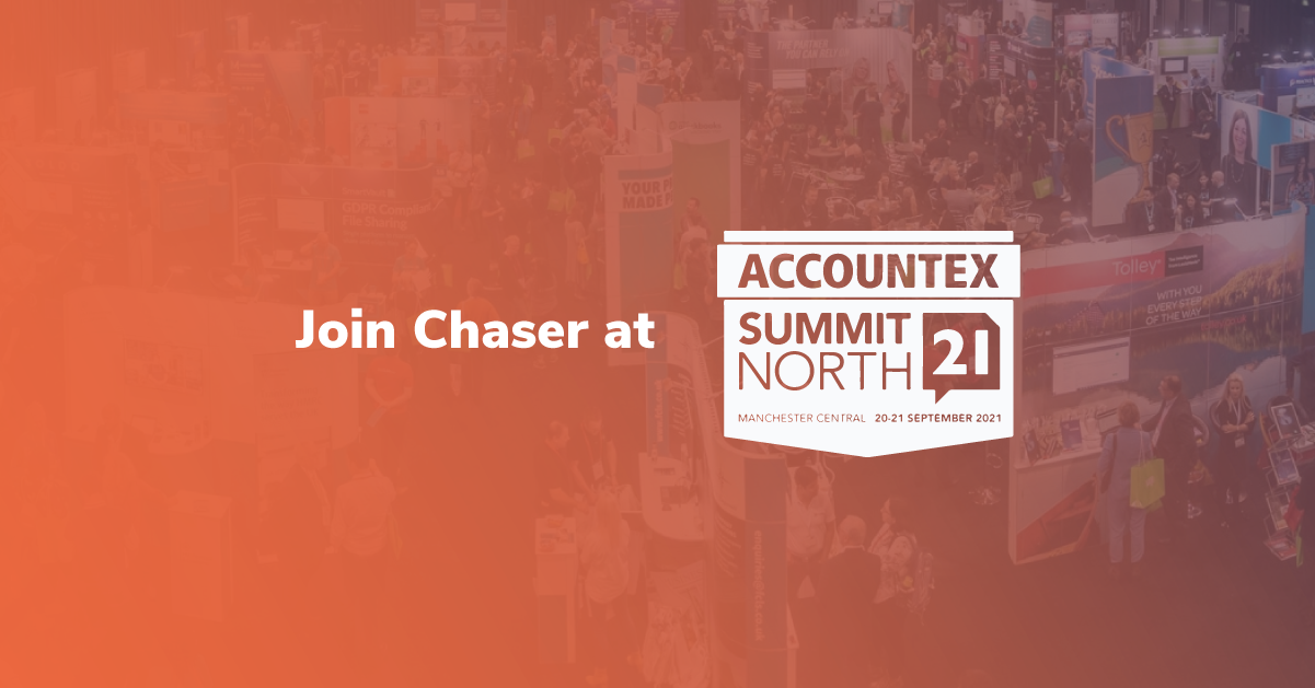 Chaser is exhibiting at the Accountex Summit North 2021 in Manchester