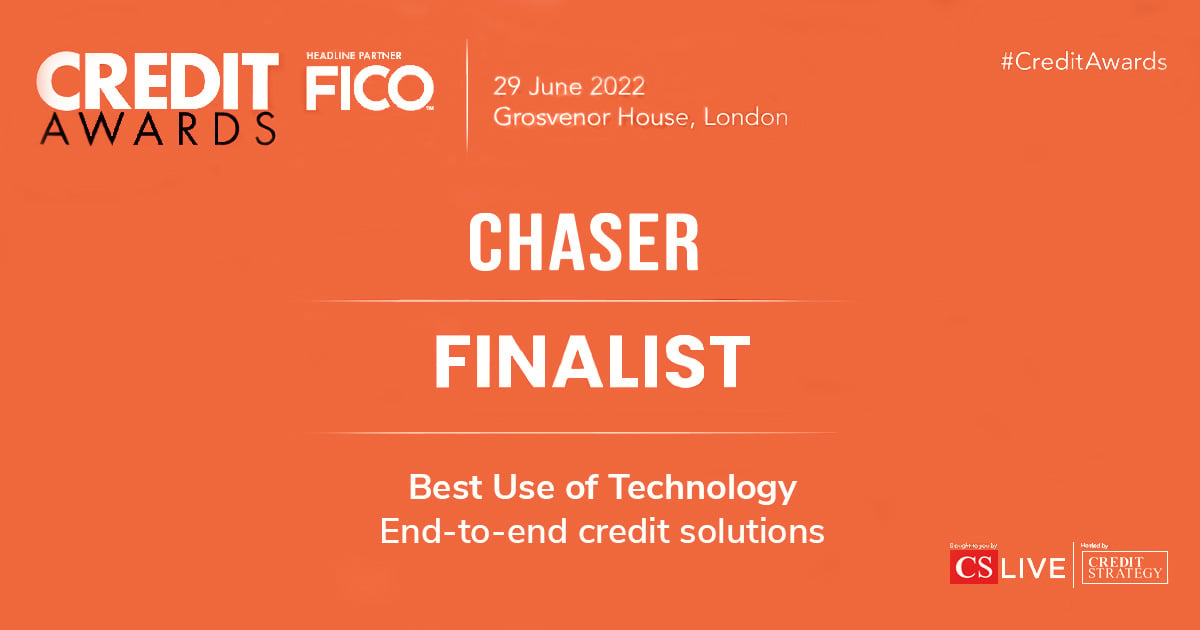 Chaser shortlisted for Best Use of Technology at Credit Awards 2022