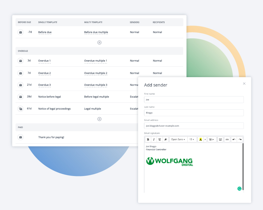 Chaser-Credit control automation for agencies - Image of emailt templates-100