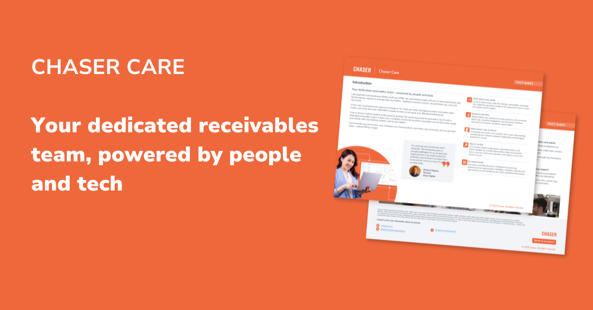 Chaser Care fact sheet | Chaser