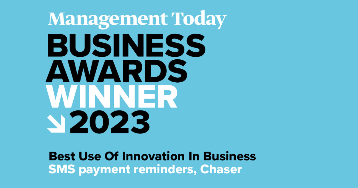 Chaser wins Management Today Best use of innovation in business award