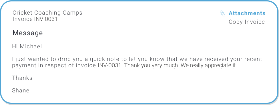 Timming Message Timming Message