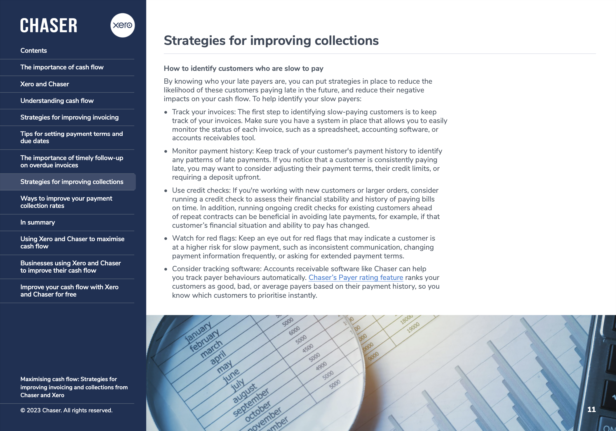 Xero Chaser cash flow guide preview  3