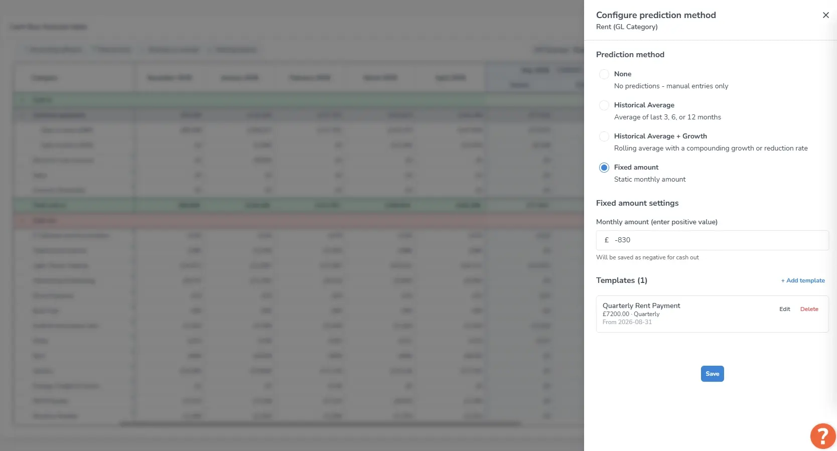 Configuring the late payment prediction method in Chaser, choosing how expected payment dates are calculated