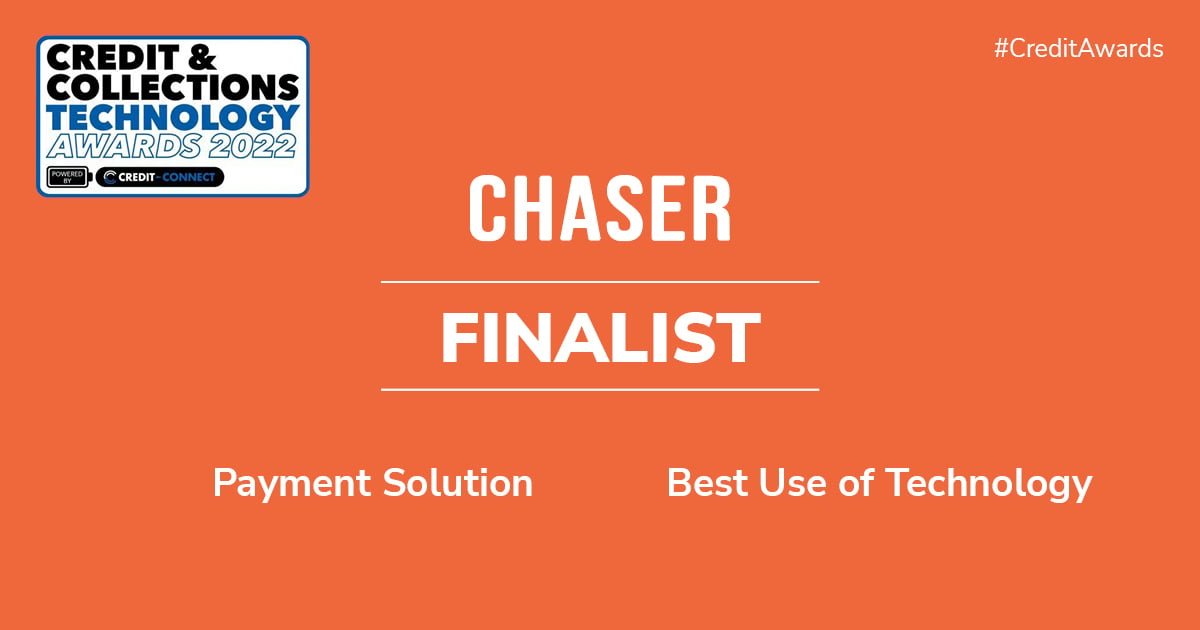 Chaser shortlisted for two awards at the Credit & Collections Technology Awards 2022