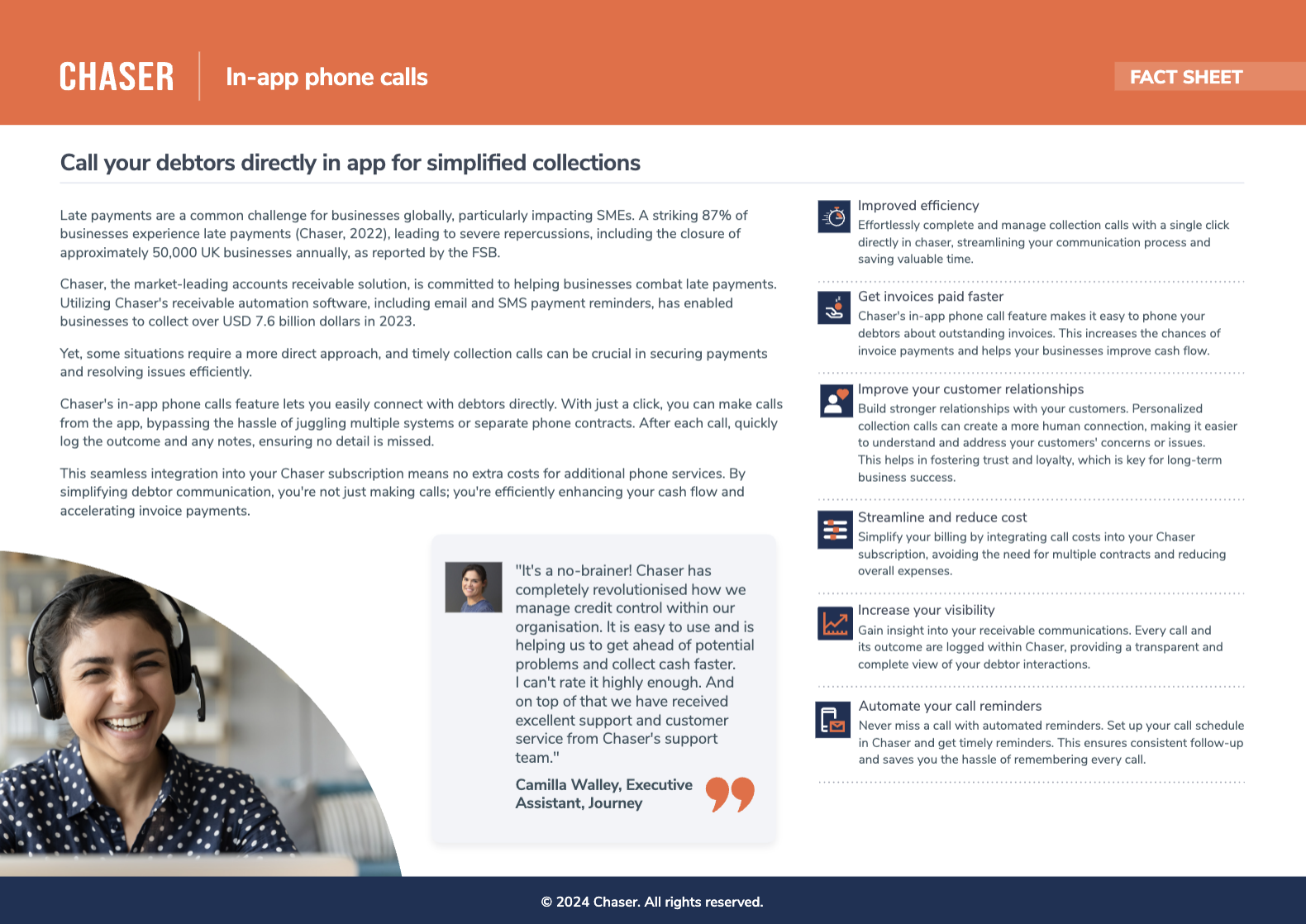 in-app phone calls fact sheet