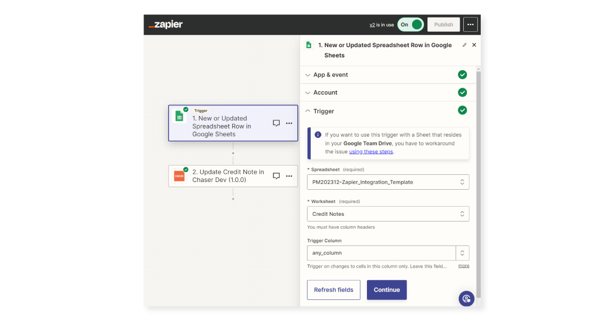 zapier-select-trigger-event